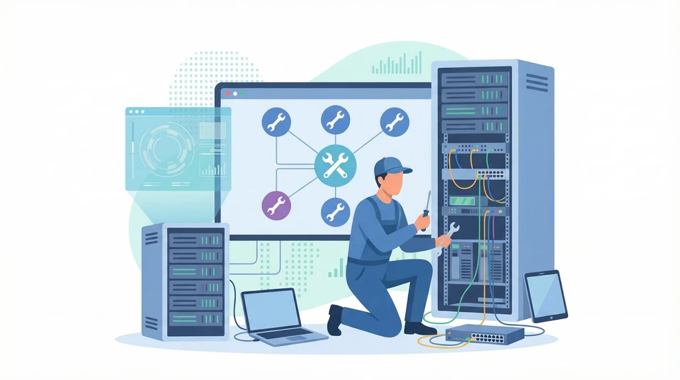 Réunion d'affaires autour d'une table en bois avec plusieurs personnes en costume touchant des découpes de nuages blancs et bleus interconnectés par des lignes, symbolisant le cloud computing et la collaboration digitale